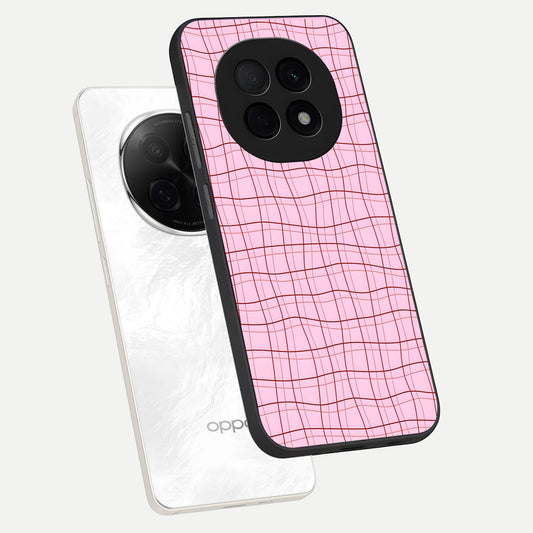  Soft Grid Bliss phone case For Oppo F29 Pro 5G showing premium glass back cover with detailed artwork