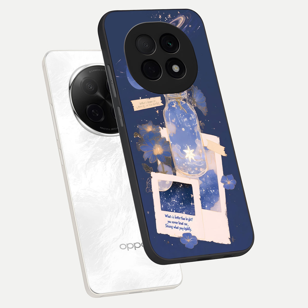  Starlit Cosmic Jar phone case For Oppo F29 Pro 5G showing premium glass back cover with detailed artwork
