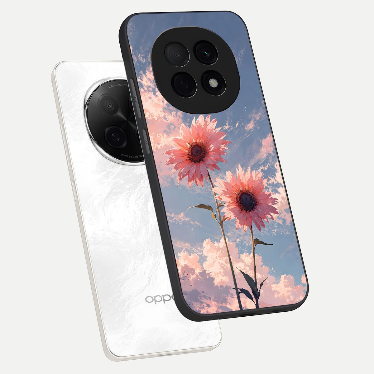 Sun Moon Balance phone case For Oppo F29 Pro 5G showing premium glass back cover with detailed artwork