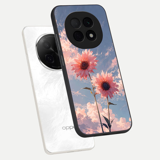  Sun Moon Balance phone case For Oppo F29 Pro 5G showing premium glass back cover with detailed artwork