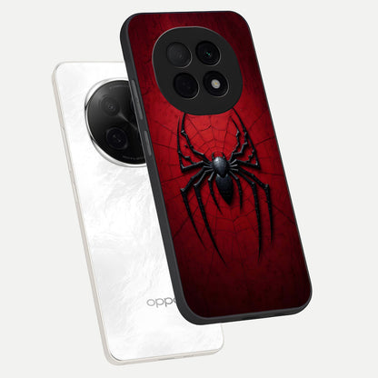  Superhero Web Emblem phone case For Oppo F29 Pro 5G showing premium glass back cover with detailed artwork