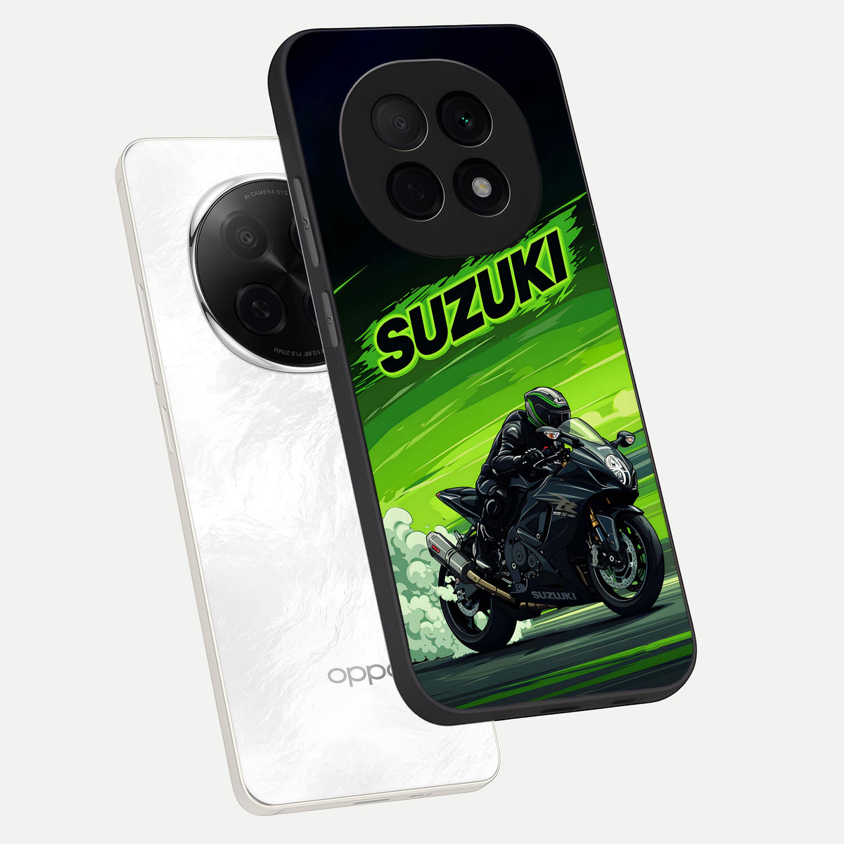  Suzuki Speed Beast phone case For Oppo F29 Pro 5G showing premium glass back cover with detailed artwork