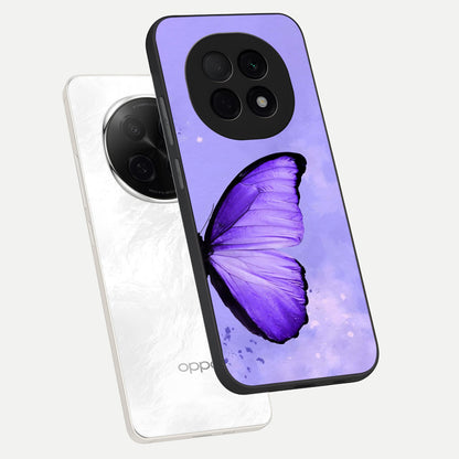  Violet Dream Wing phone case For Oppo F29 Pro 5G showing premium glass back cover with detailed artwork