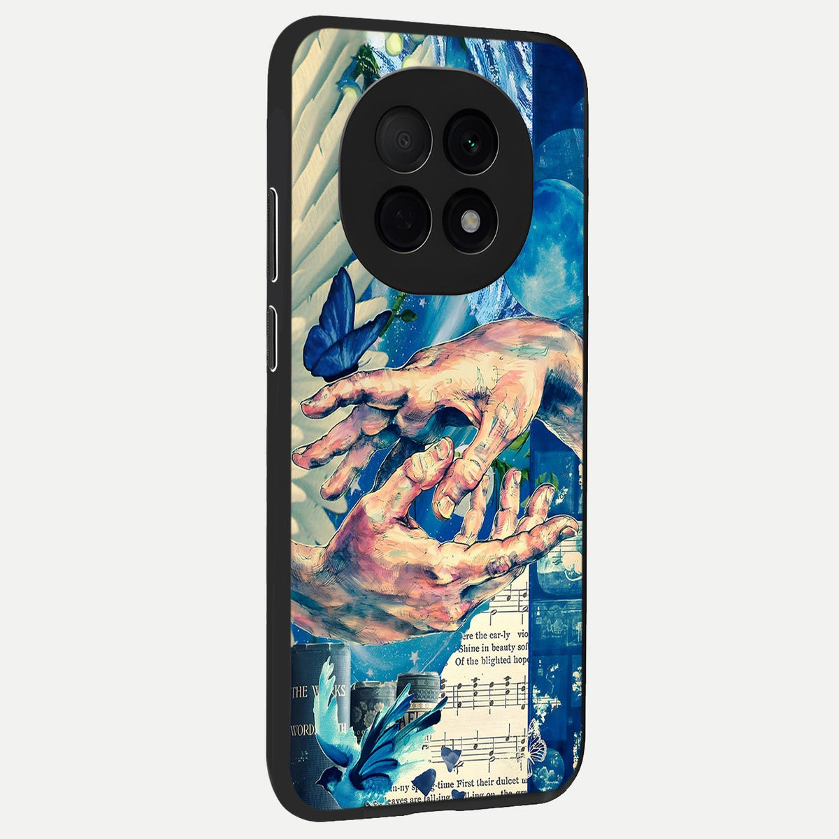  Aesthetic Divider back cover For Oppo F29 Pro 5G slim fit glass case with vibrant aesthetic design