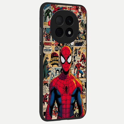 Aesthetic Spider back cover For Oppo F29 Pro 5G slim fit glass case with vibrant aesthetic design
