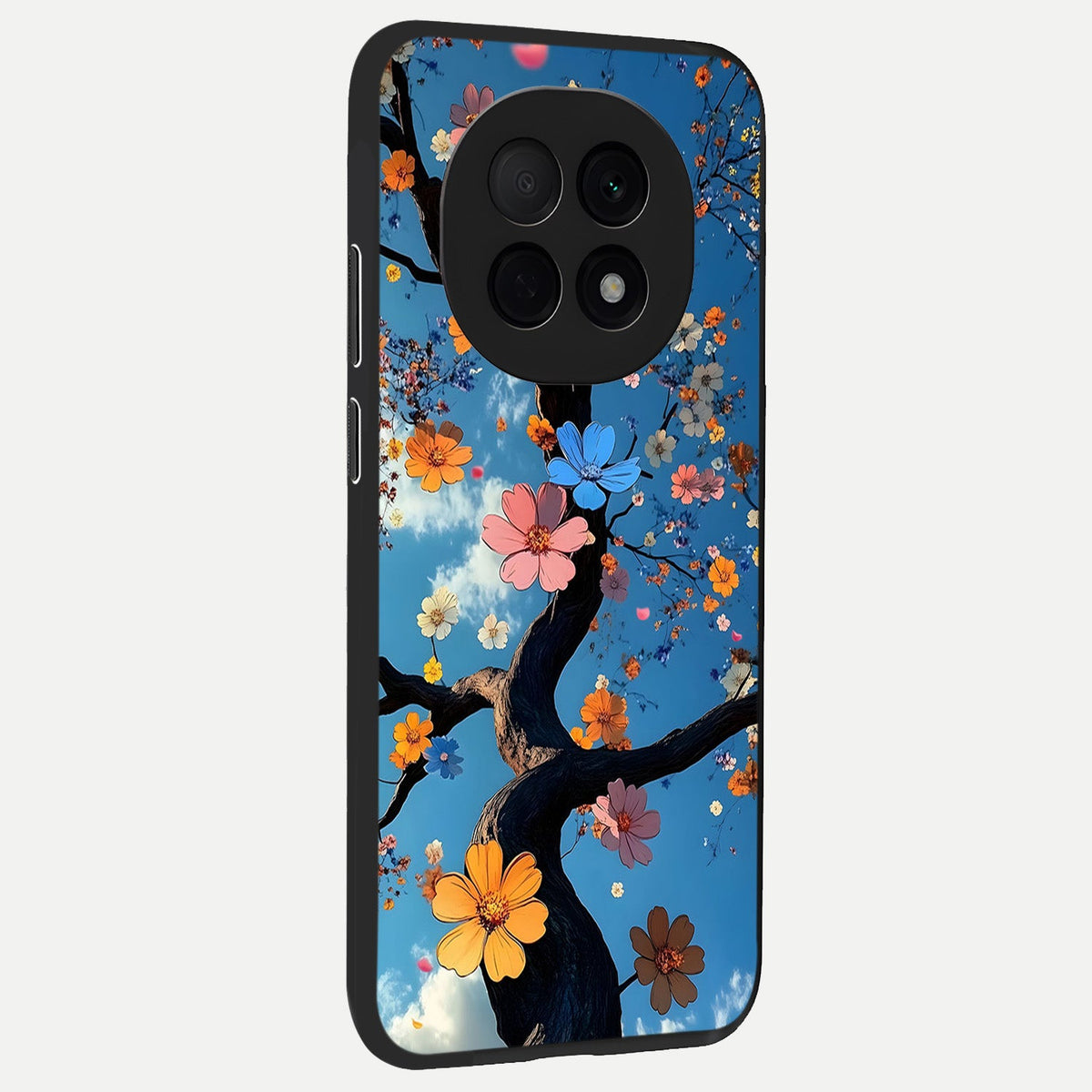  Blossom Dream Sky back cover For Oppo F29 Pro 5G slim fit glass case with vibrant aesthetic design