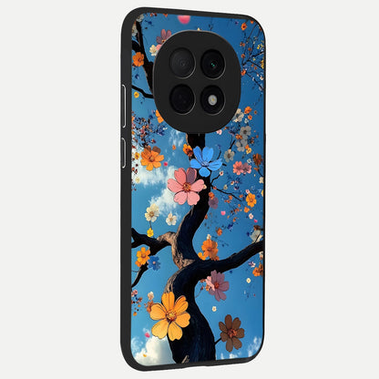  Blossom Dream Sky back cover For Oppo F29 Pro 5G slim fit glass case with vibrant aesthetic design