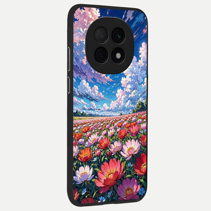  Blossom Sky Field back cover For Oppo F29 Pro 5G slim fit glass case with vibrant aesthetic design
