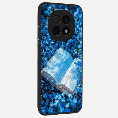  Blue Bloom Tales back cover For Oppo F29 Pro 5G slim fit glass case with vibrant aesthetic design