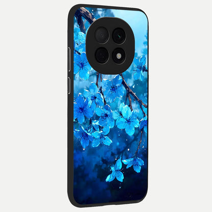 Blue Blossoms Branch back cover For Oppo F29 Pro 5G slim fit glass case with vibrant aesthetic design