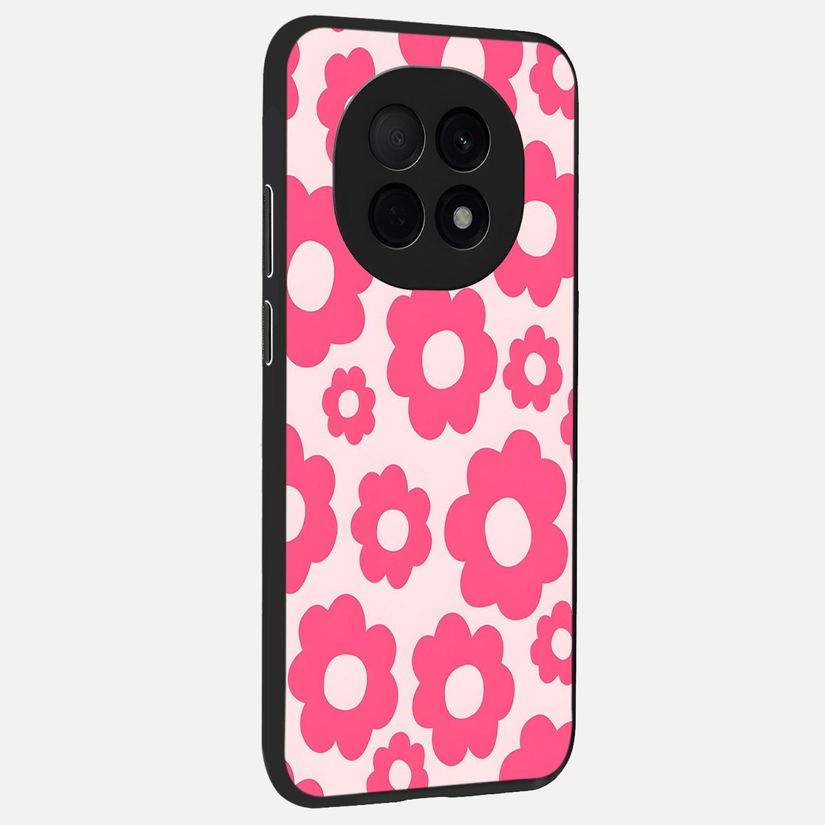  Blush Flower Pop back cover For Oppo F29 Pro 5G slim fit glass case with vibrant aesthetic design