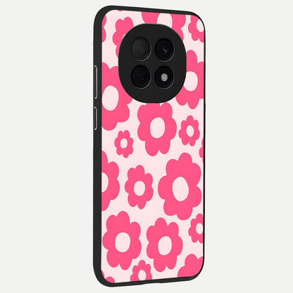  Blush Flower Pop back cover For Oppo F29 Pro 5G slim fit glass case with vibrant aesthetic design