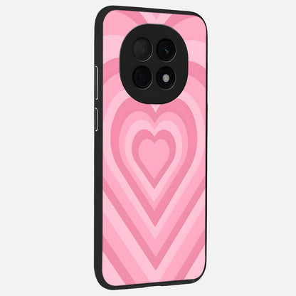  Blush Heart Waves back cover For Oppo F29 Pro 5G slim fit glass case with vibrant aesthetic design