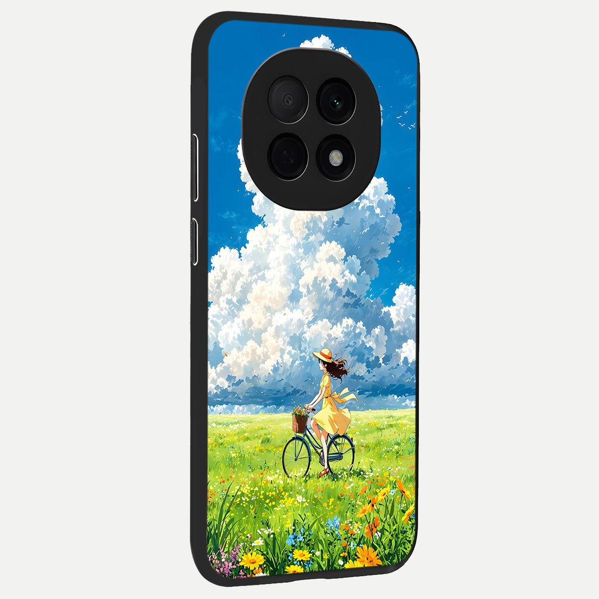  Breezy Meadow Ride back cover For Oppo F29 Pro 5G slim fit glass case with vibrant aesthetic design