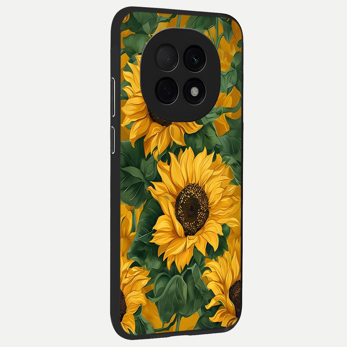  Bright Sunflower Bloom back cover For Oppo F29 Pro 5G slim fit glass case with vibrant aesthetic design