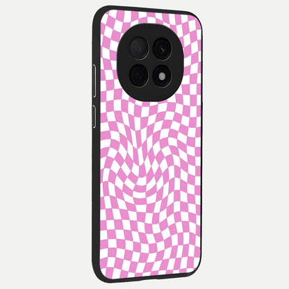  Bubblegum Check Wave back cover For Oppo F29 Pro 5G slim fit glass case with vibrant aesthetic design