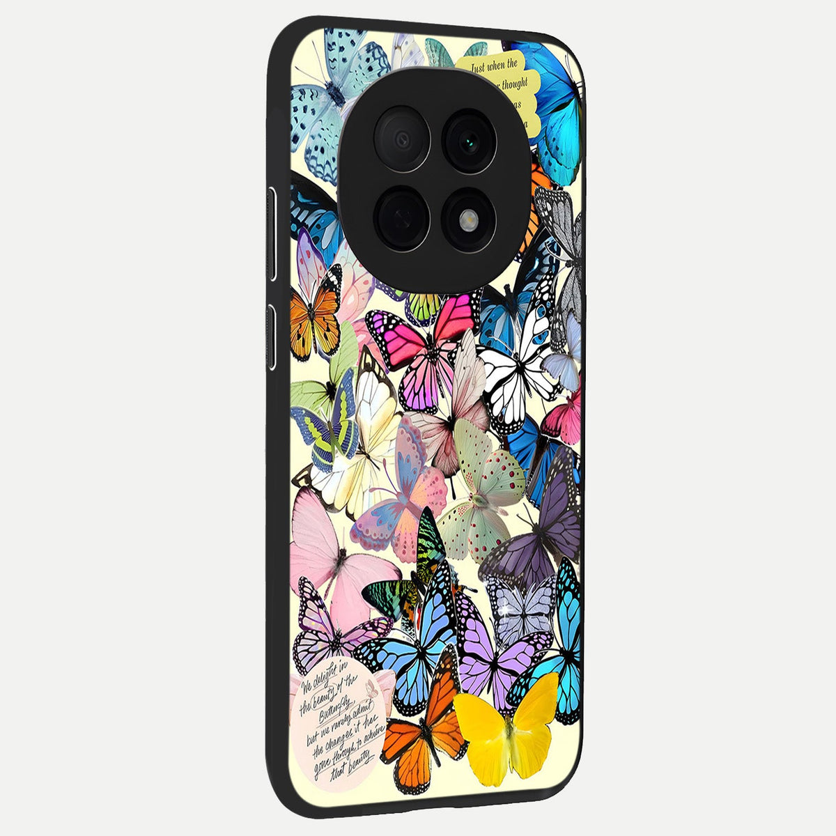  Butterflies Petal Dream back cover For Oppo F29 Pro 5G slim fit glass case with vibrant aesthetic design