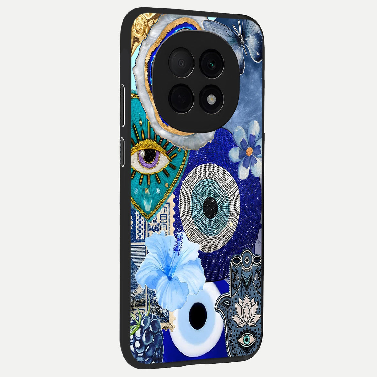  Celestial Blue Vision back cover For Oppo F29 Pro 5G slim fit glass case with vibrant aesthetic design