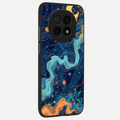  Celestial Dream Flow back cover For Oppo F29 Pro 5G slim fit glass case with vibrant aesthetic design