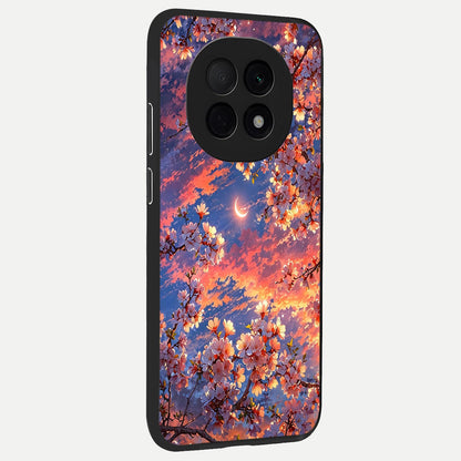  Celestial Sakura Sunset back cover For Oppo F29 Pro 5G slim fit glass case with vibrant aesthetic design