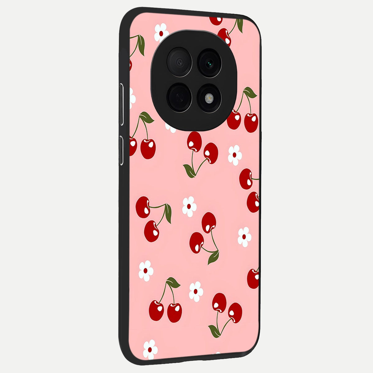  Cherry Love Mood back cover For Oppo F29 Pro 5G slim fit glass case with vibrant aesthetic design