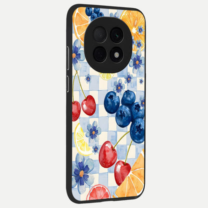  Citrus Bloom Joy back cover For Oppo F29 Pro 5G slim fit glass case with vibrant aesthetic design
