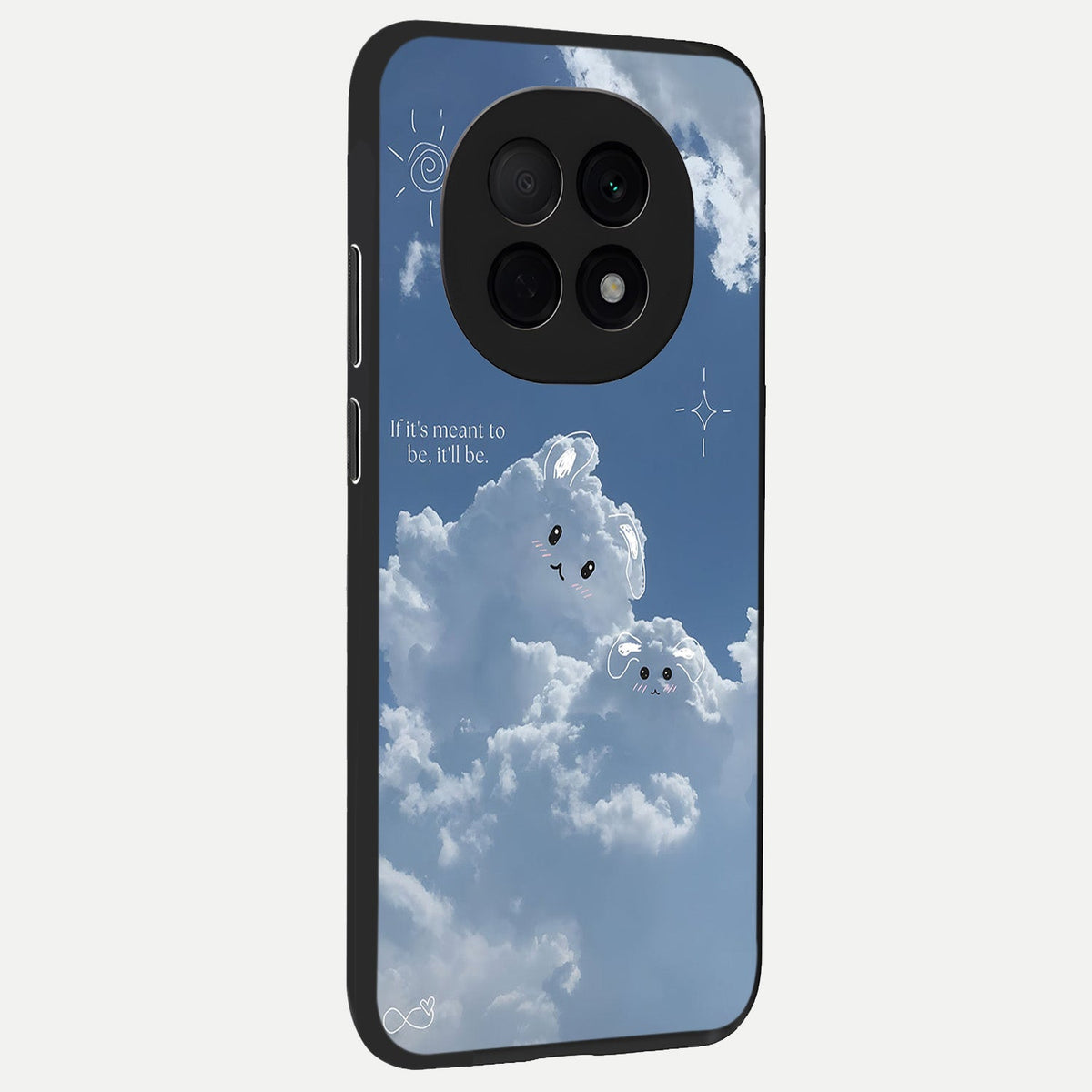  Cloud Bunny Dreams back cover For Oppo F29 Pro 5G slim fit glass case with vibrant aesthetic design