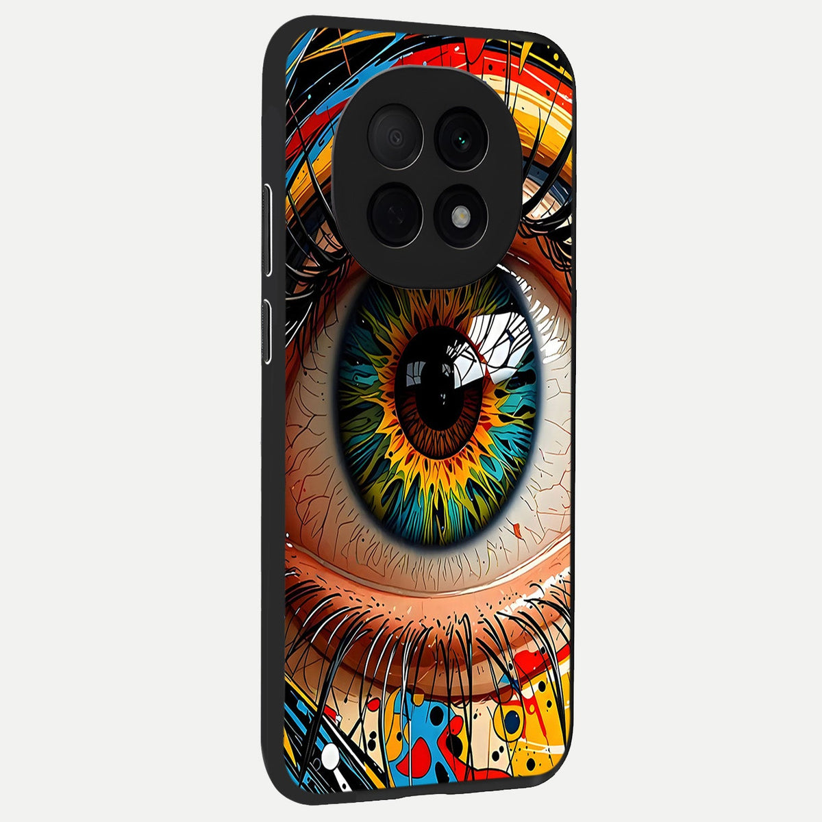  Colorful Eye back cover For Oppo F29 Pro 5G slim fit glass case with vibrant aesthetic design