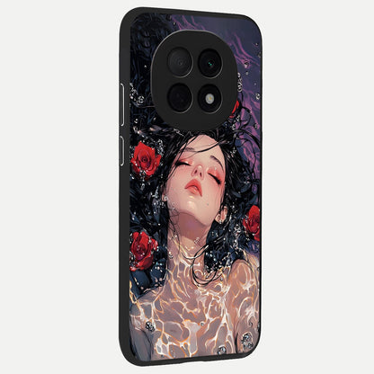  Crimson Rose Serenity back cover For Oppo F29 Pro 5G slim fit glass case with vibrant aesthetic design
