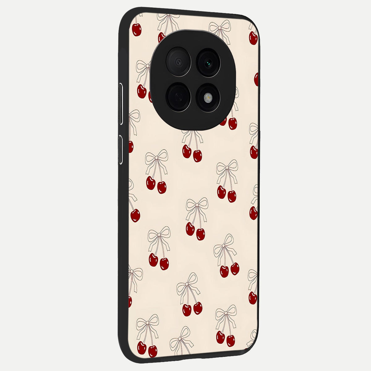  Cute Cherry Pattern back cover For Oppo F29 Pro 5G slim fit glass case with vibrant aesthetic design