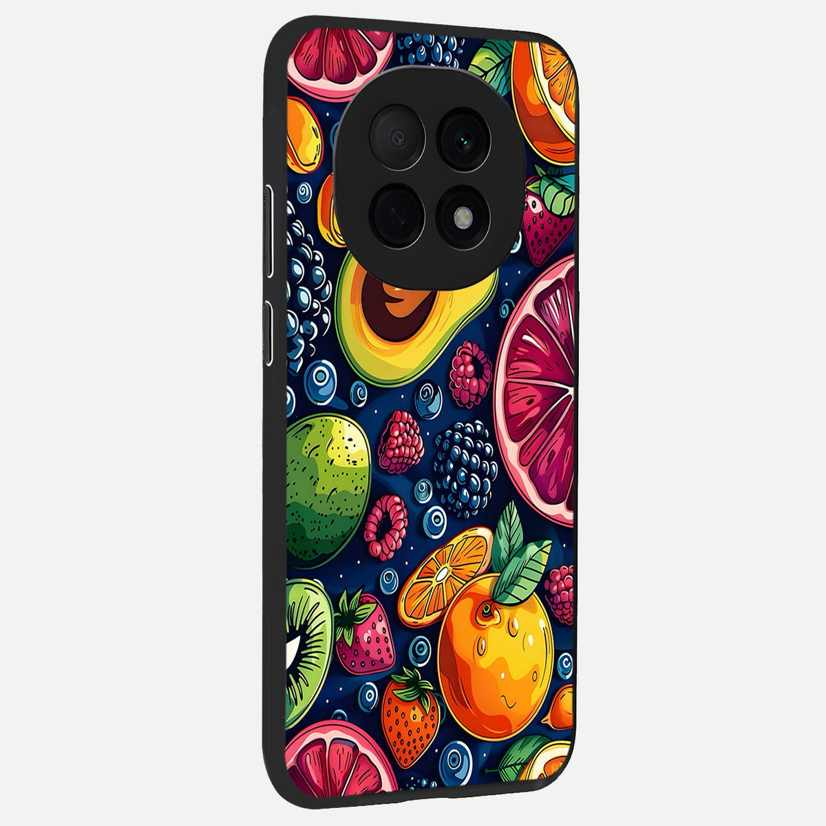  Cute Fruits Art back cover For Oppo F29 Pro 5G slim fit glass case with vibrant aesthetic design