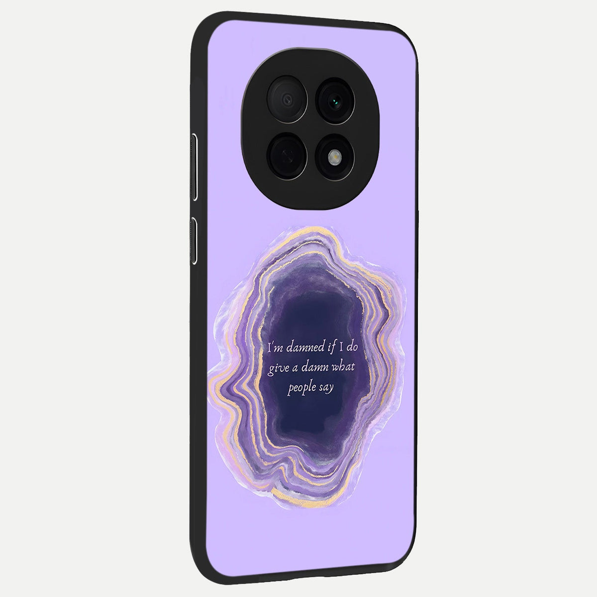  Damned People Quote back cover For Oppo F29 Pro 5G slim fit glass case with vibrant aesthetic design