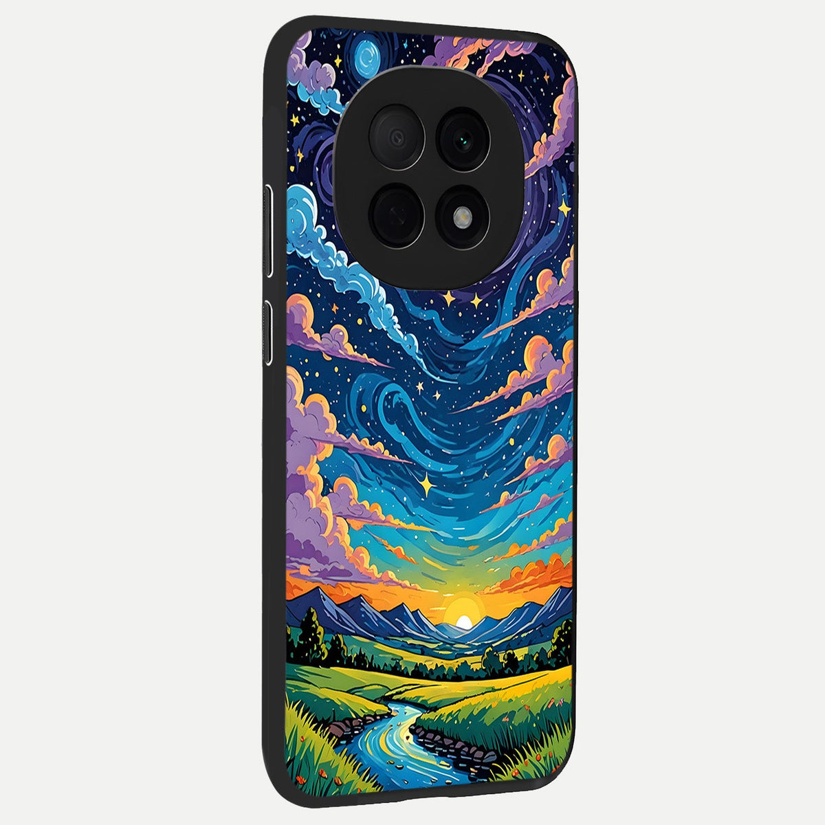  Dreamy Night Landscape back cover For Oppo F29 Pro 5G slim fit glass case with vibrant aesthetic design