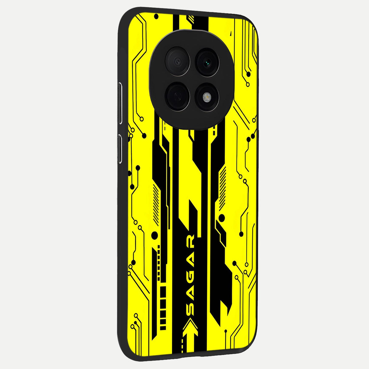  Electric Pulse CYBERPUNK Custom Name back cover For Oppo F29 Pro 5G slim fit glass case with vibrant aesthetic design