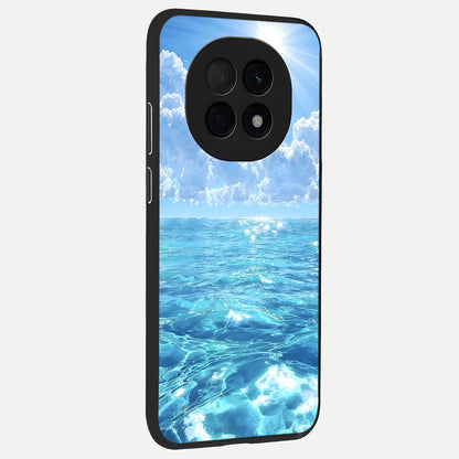  Endless Ocean Horizon back cover For Oppo F29 Pro 5G slim fit glass case with vibrant aesthetic design