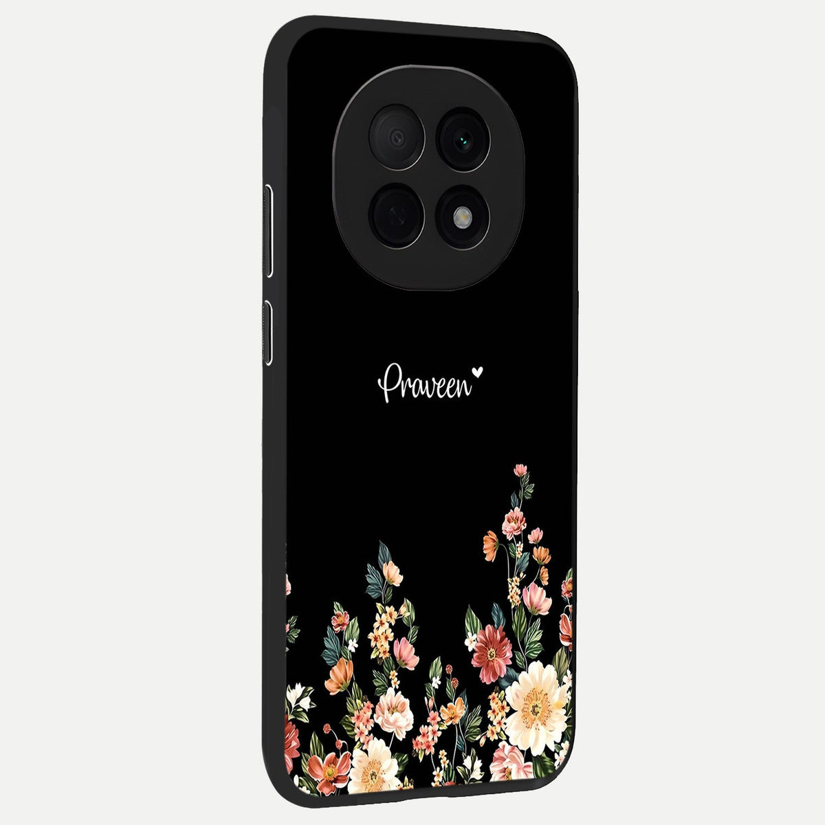  Floral Design Personalized Custom Name back cover For Oppo F29 Pro 5G slim fit glass case with vibrant aesthetic design