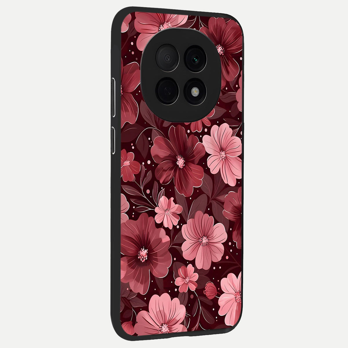  Flower Blush Bloom back cover For Oppo F29 Pro 5G slim fit glass case with vibrant aesthetic design