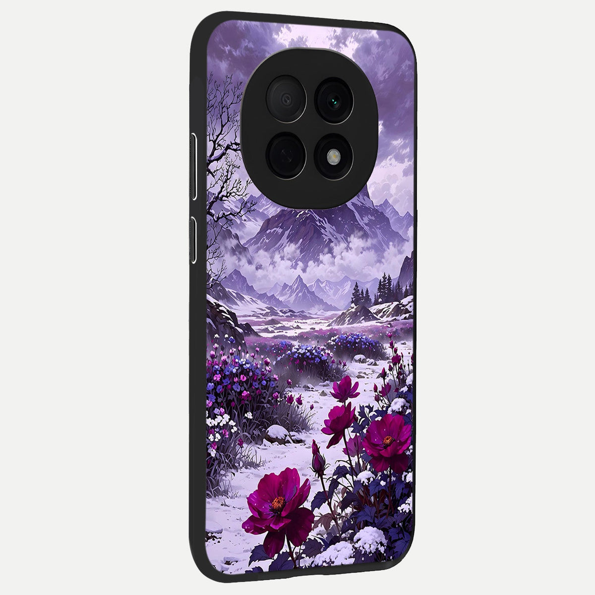  Flower Mountain View back cover For Oppo F29 Pro 5G slim fit glass case with vibrant aesthetic design