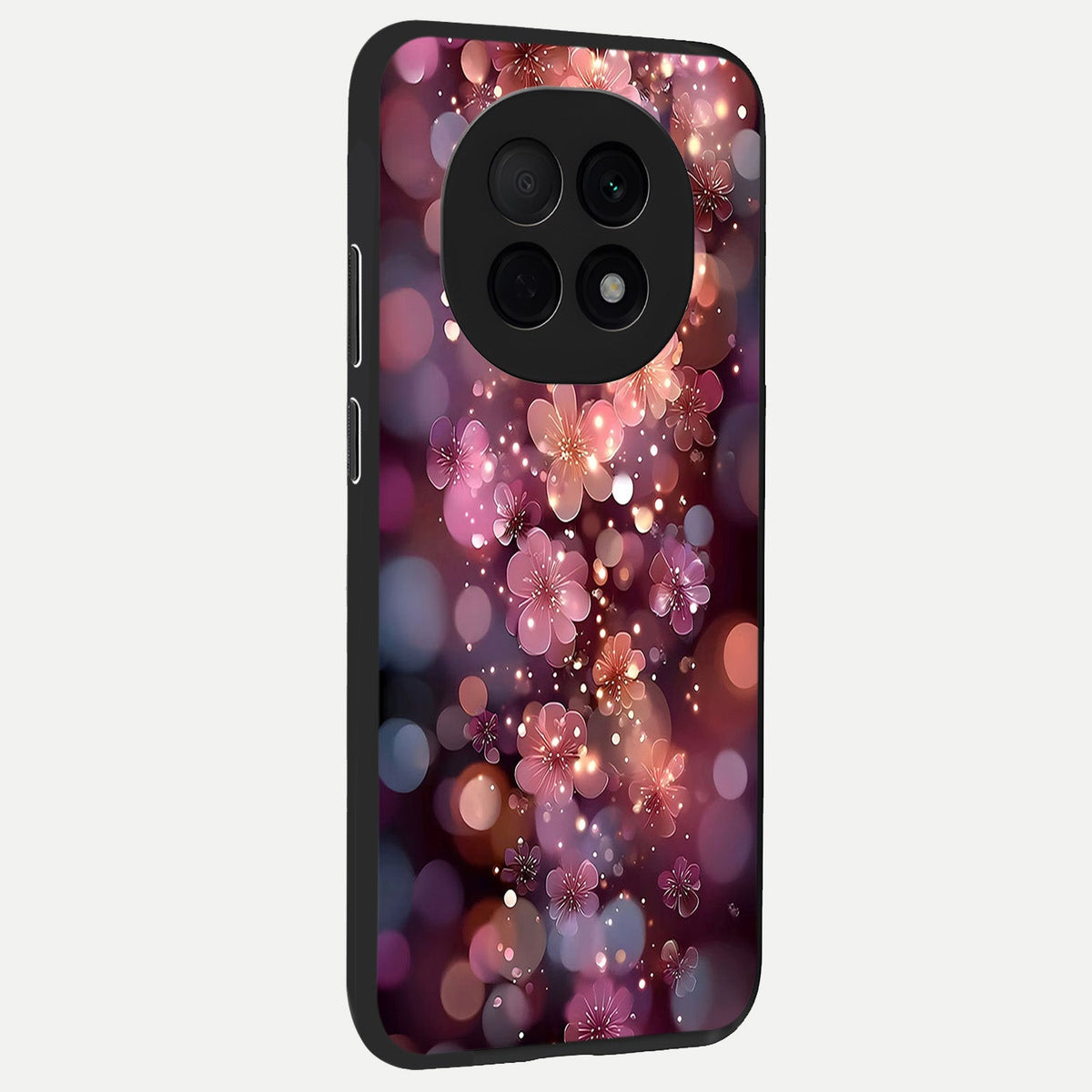  Glowing Petal Bliss back cover For Oppo F29 Pro 5G slim fit glass case with vibrant aesthetic design