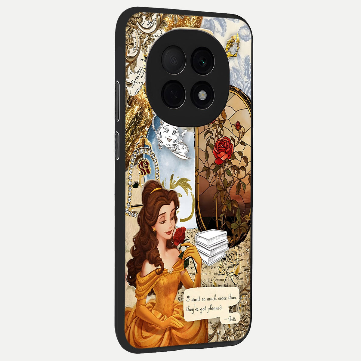  Golden Dream Belle back cover For Oppo F29 Pro 5G slim fit glass case with vibrant aesthetic design