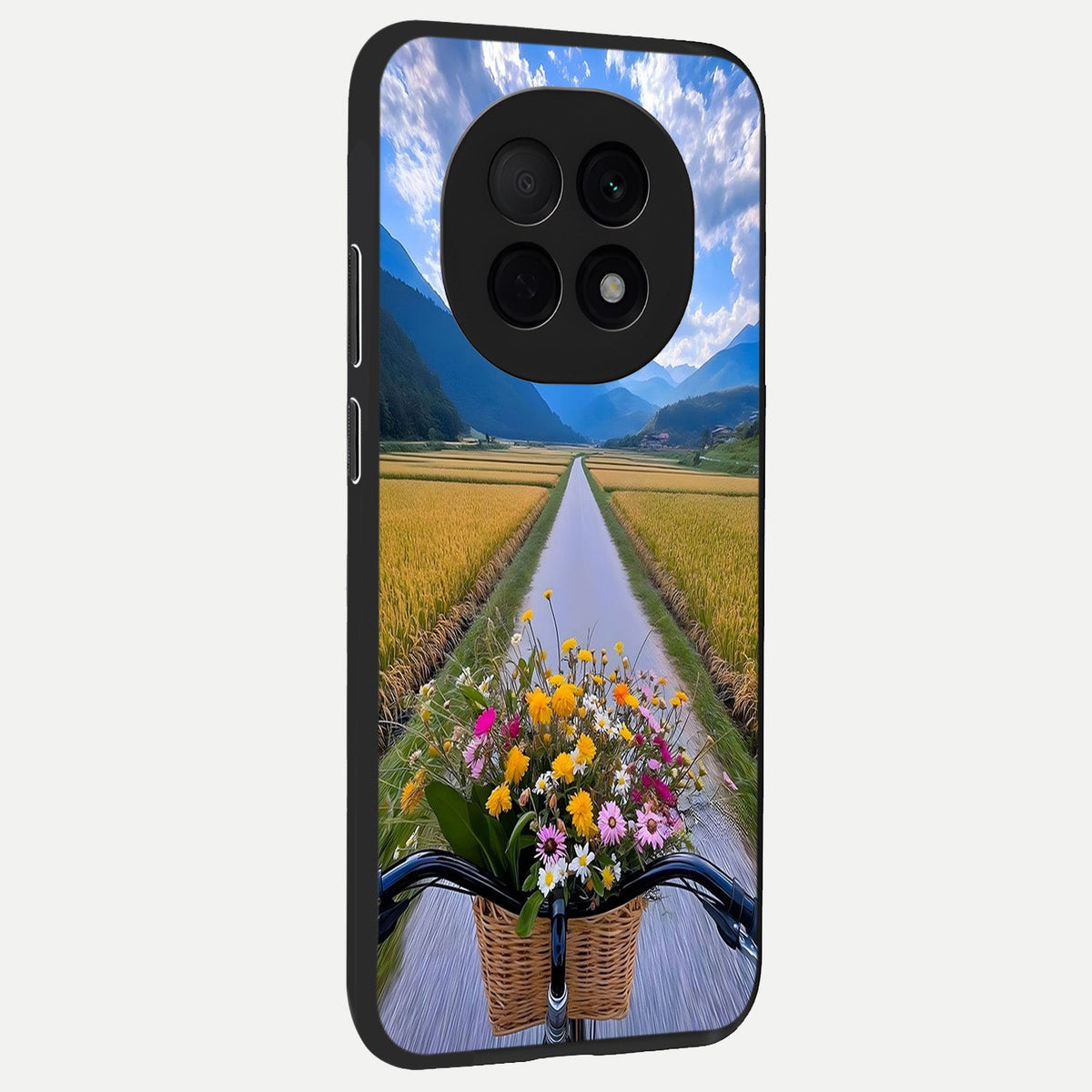  Golden Field Journey back cover For Oppo F29 Pro 5G slim fit glass case with vibrant aesthetic design