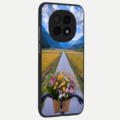  Golden Field Journey back cover For Oppo F29 Pro 5G slim fit glass case with vibrant aesthetic design