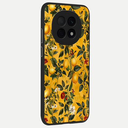  Golden Lemon Field back cover For Oppo F29 Pro 5G slim fit glass case with vibrant aesthetic design