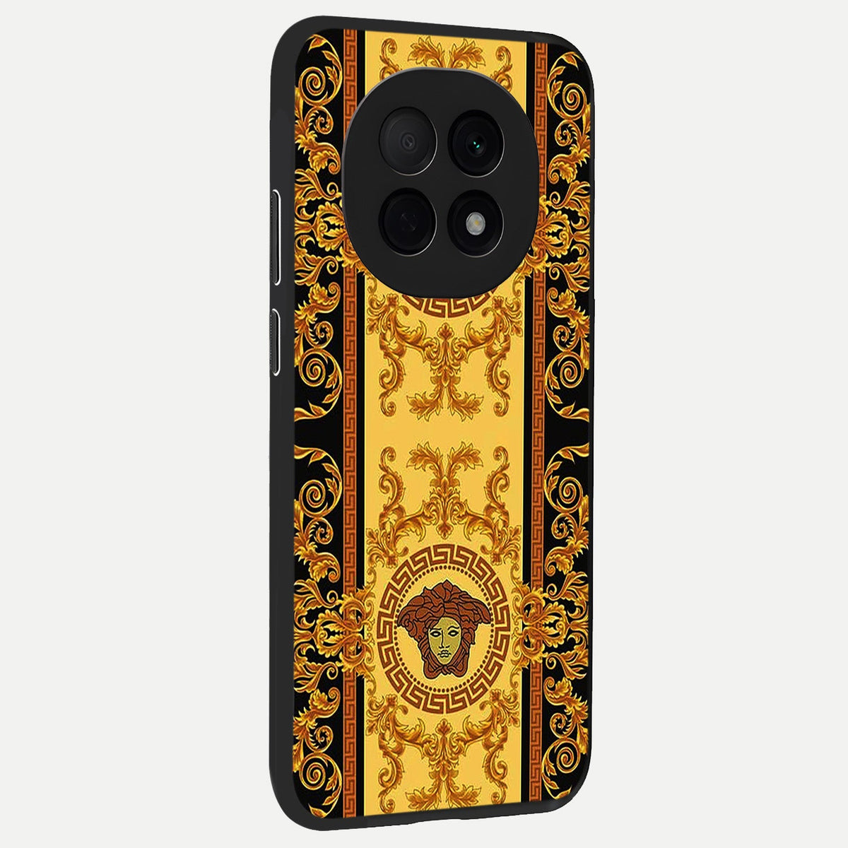  Golden Royal Heritage back cover For Oppo F29 Pro 5G slim fit glass case with vibrant aesthetic design