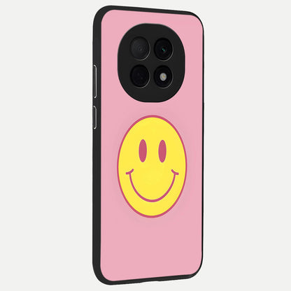  Happy Pink Mood back cover For Oppo F29 Pro 5G slim fit glass case with vibrant aesthetic design