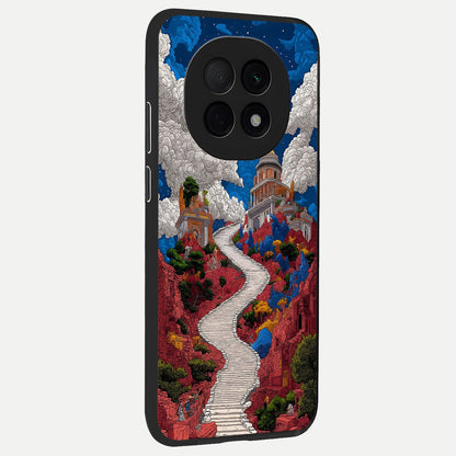  Heavenly Moon Path back cover For Oppo F29 Pro 5G slim fit glass case with vibrant aesthetic design