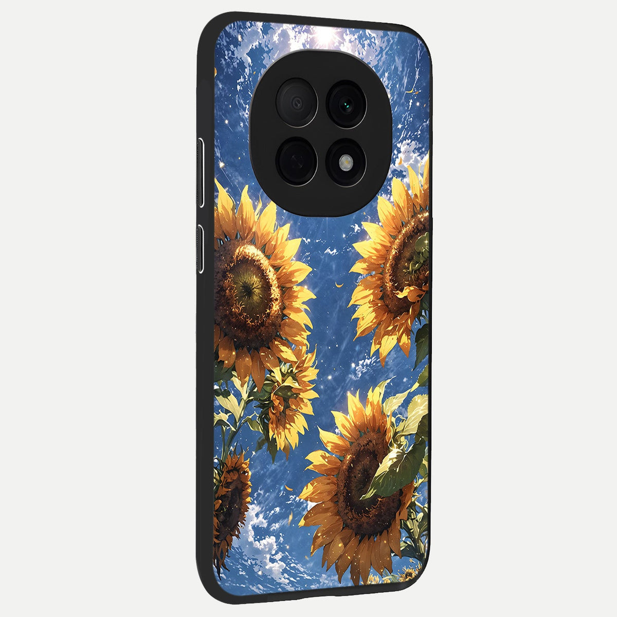  Heavenly Sunflower Rise back cover For Oppo F29 Pro 5G slim fit glass case with vibrant aesthetic design