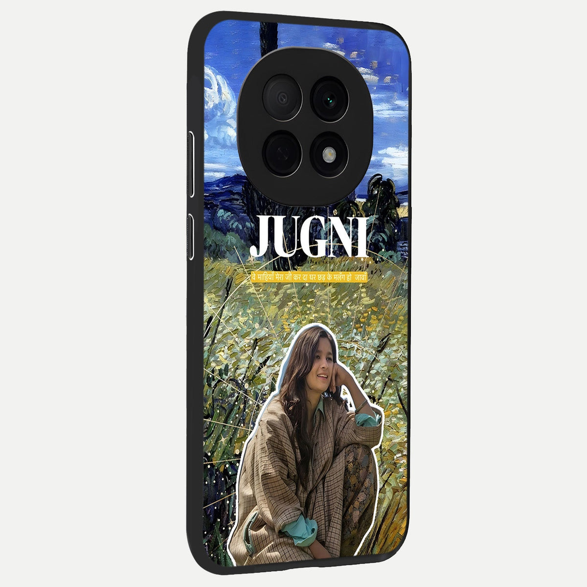  Jugni Soul Vibes back cover For Oppo F29 Pro 5G slim fit glass case with vibrant aesthetic design