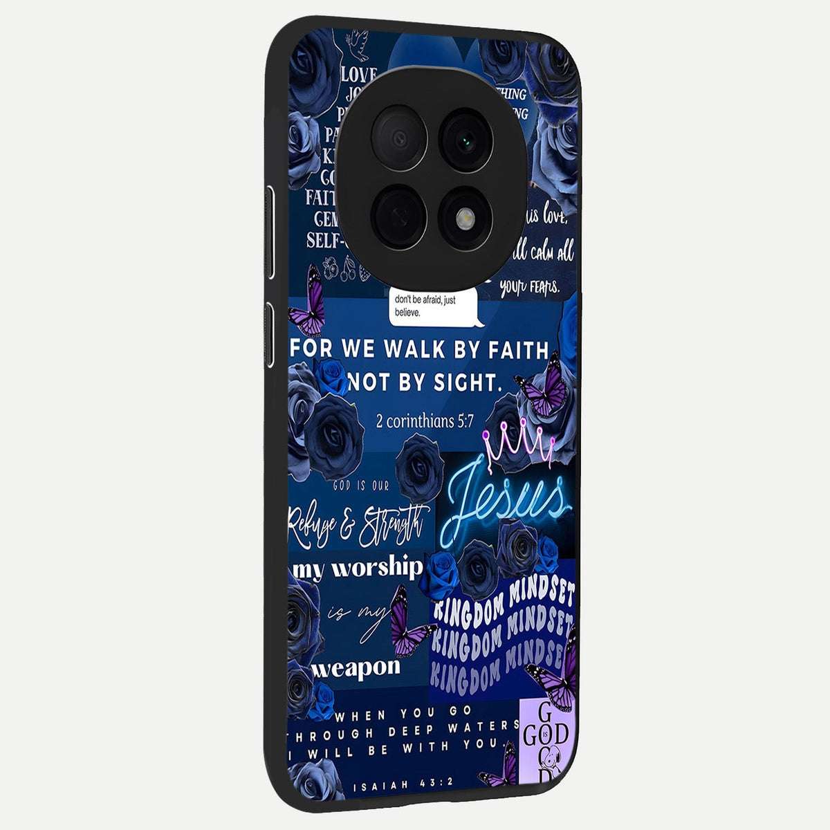  Kingdom Faith Glow back cover For Oppo F29 Pro 5G slim fit glass case with vibrant aesthetic design