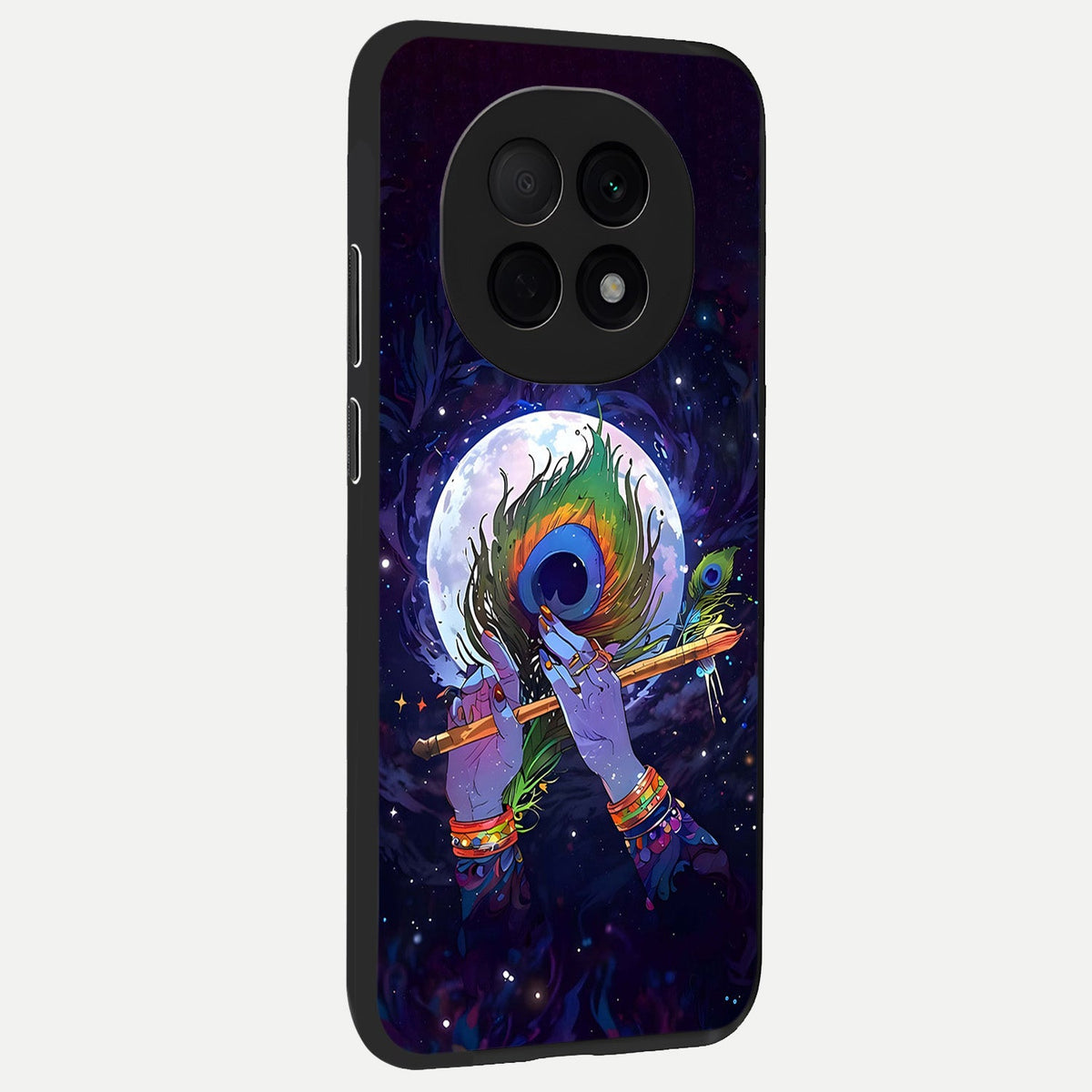  Krishna Hands Art back cover For Oppo F29 Pro 5G slim fit glass case with vibrant aesthetic design